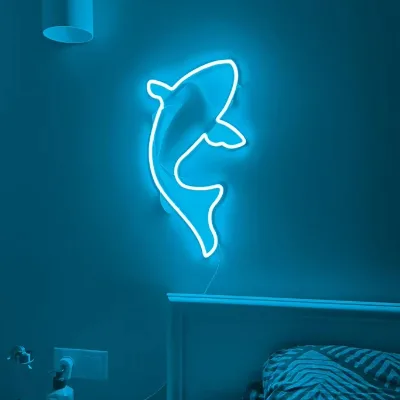 Custom Fish Neon Sign Led Sea Art Light Sign Led Logo Sailor Wall Decor Custom bar Neon Sign Party Kid Room Decor Neon Light