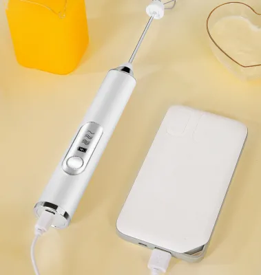 2022 Battery Operated 3 in 1 Milk Frother Handheld Foam Maker Custom Milk Frother Milk Blender Handheld Usb Frother