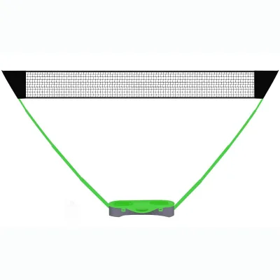 Portable Badminton Net Set with Storage Base Easy Setup for Backyard Complete Combo Badminton Nets