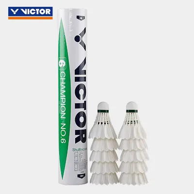 For Badminton Durable Training Shuttlecocks Nature Feather 12-Piece Pack Competition No 6 China Origin for Tennis