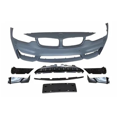 M4-Style Body Kit,Including Front Rear Bumper Assemblies and Side Skirt Set, Car Exterior Modified Parts for BMW 4 Series F32