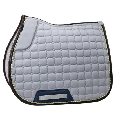 Cool-dry Sandwich Mesh Nylon Fabric PU Leather Equine Saddle Blanket Equestrian Equipment Horse Saddle Pad