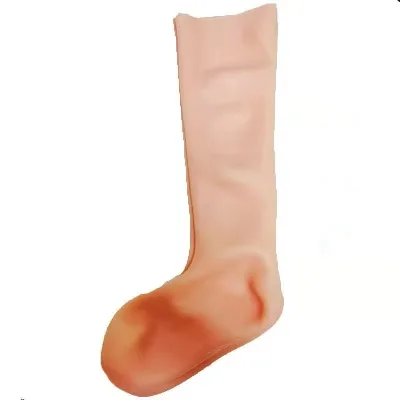 Silicone Gel Long Leg Sock Foot Care Exfoliating Anti Crack Moisturizing Spa Socks Pedicure Knee Socks
