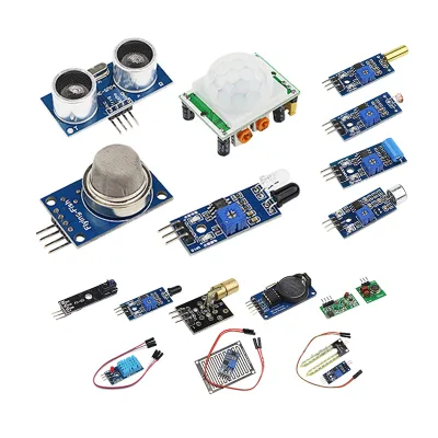 16 in 1 Sensors Modules 16 Kinds Starter Kit DIY Electronic Component Learner Tool forArduino Raspberry Pi 3B+ / Pi 4