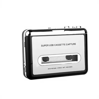 Cross-border Best Selling Tape Player Transcription Recorder Box Auto-Reverse DC 5V for Cassette Playback MP3 Recording