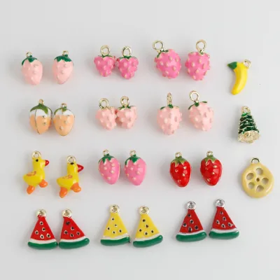 Watermelon, Strawberry, Duck Lemon Drop Pendant for DIY Bracelet, Necklace, Earrings and Other Accessories.