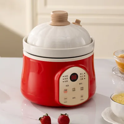 Mini Rice Cooker for Baby Children Toddler Cooking Pot,Baby Soup Rice Congee Cooker Electric Slow Cooker