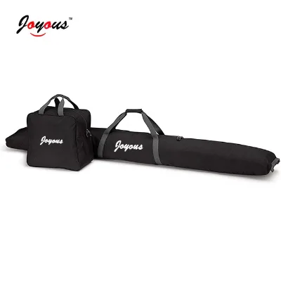 Joyous Simple Set Travel Accessories Adjustable Two Pieces Cheap Ski Bag and Ski Boot Bag Combo