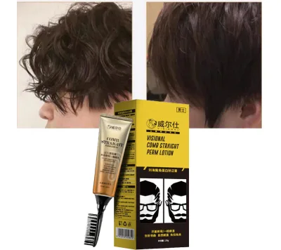 Men's Bangs Correction Softener, Protein Correction Straight Hair Cream, Sideburns Application, Perm Straight Hair, No Clip