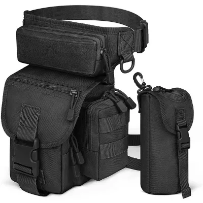 MESOROCK Thigh Bag Motorcycle Leg Bag Motorcycle Rider Travel Leg Bag with Removable Leg Straps for Cycling Hiking Outdoor