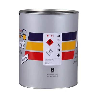 Full Color Printed 4 L Metal Tin Can with Snap-on Lid