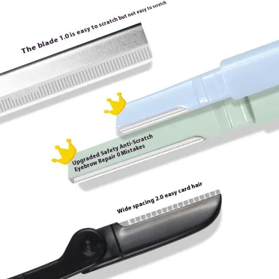Professional Anti-Scratch Double-Headed Razor for Men Women Safety Eyebrow Shaving Tool for Beauty Care Makeup Beginner Friendly