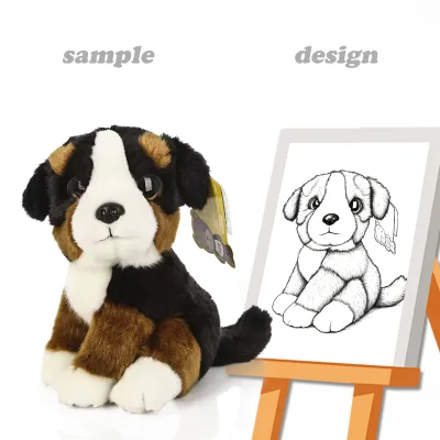 Customized Plush Cute Toy Bernese Mountain Dog Gravity stuffed animal toys Plush Toy for Kindergarten Children