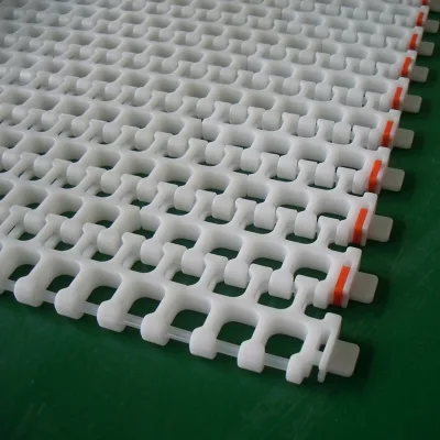 Straight or Turning Plastic Table Top Chain Plate Conveyor Line H2200
