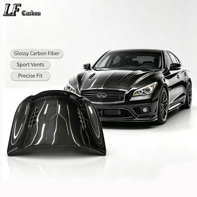 Carbon FIber Engine Hood for 11-19 INFINITI M SERIES FUGA Y51 STYLE BONNET HOOD