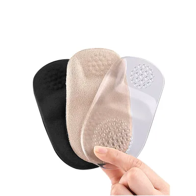 New Design Unisex Gel Heel Cushions With Arch Support Heel Pain Relief Insoles for Bruised Feet Heel Pads