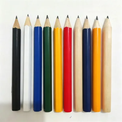 High Quality Hard Wooden Golf Pencils 3.5 Inches Short Mini HB Graphite Pencils Wholesale Custom Logo Golf Scoring Pencils