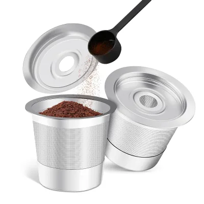 Ninja Reusable K-Cup Coffee Machine Filter Compatible Coffee Capsules Reusable Coffee Pods Stainless Steel K Cups