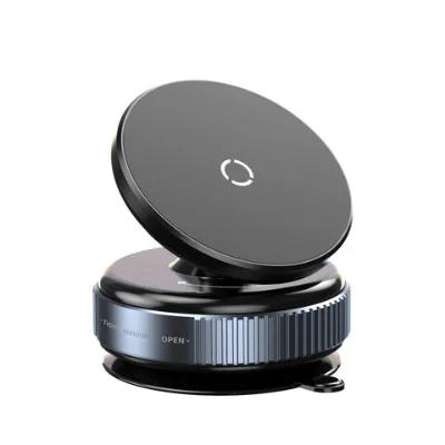 New Arrivals Magnetic Mechanical Vacuum Phone Holder Rotating Car Mount Strong Vacuum Suction Cup for Universal Phone
