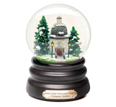 new Musical Snowglobe Plays Silent Night