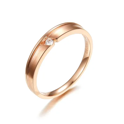 RDB0034M 2026 Japanese Popular Couple Ring Customization K Gold Couple Ring Design and Manufacture Couple Rings Made in China