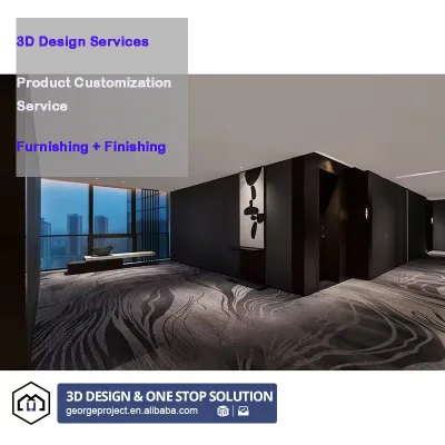 Hotel Furniture Supplier Turnkey Solution 5 Star Modern Custom Made Hotel Bedroom Furniture for USA Project