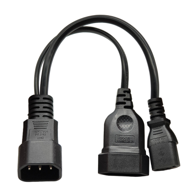 Type Y Heavy Duty AC Power Supply Cord Plug Cable Splitter Extension Cord with Copper Plug for Consumer Electronics