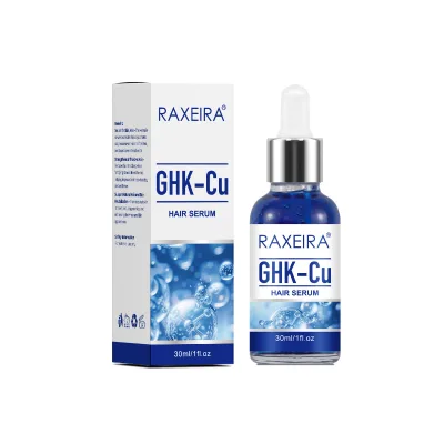 OEM ODM GHK-Cu Copper Peptide Anti Hair Loss Serum Skin Care Barrier Formula Scalp Fast Absorbing Repair Strengthens Hair Serum