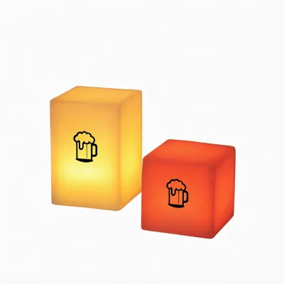Logo Personalized Modern Wireless Battery LED Square RGB Dimmable Eye-Caring High CRI 90 2-Year Warranty Table Lamp Cube Remote