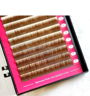 LashPlus Eyebrow Extensions Custom logo Wholesale 5mm to 8mm Individual Eyebrow Extension Tray