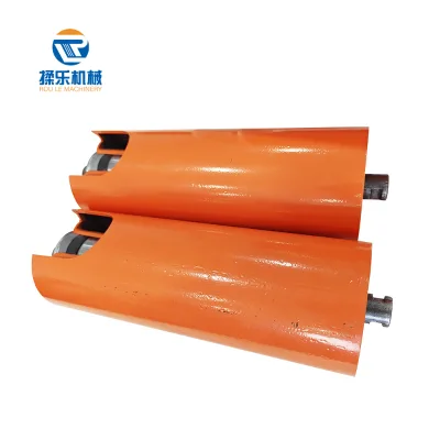 Steel Pipe Conveyor Roller Precision Bearing Sealed Heavy Duty Mining Belt Idler Troughing Frame Carrying Bulk Material
