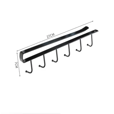 Kitchen Hanger Iron Hooks Shelf Free of Punch Rack Multifunction Hanger for Kitchen Gadgets Cabinet Cupboard Dish Organizer