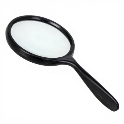 100mm 3x Large Mirror Magnifying Glass ABS Glass Lens Classic Handle Magnifying Glass Plastic Cheap Magnifiers for Reading