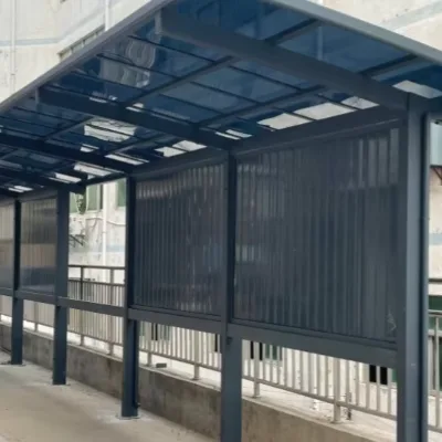 Waterproof and Durable Aluminum Carport Garage, Modern Electric Outdoor Gazebo, Canopy Garden Terrace Carport, Customizable.