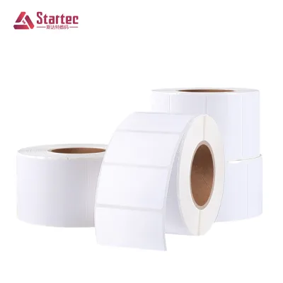 Original Factory Waterproof Thermal PP Paper Rolls Strong Adhesive Grease Proofing Synthetic Label for Label Barcode Printer