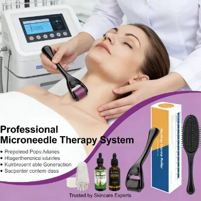 Private Label Beard Roller for Men Beard Grooming 0.5mm Beard Care Routine and Grooming Derma Roller