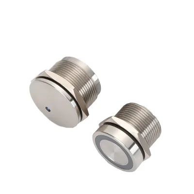 Piezoelectric IP67 Waterproof Underwater Momentary Push Button Switch 2NO 5A 19mm Metal Piezo Light Switch