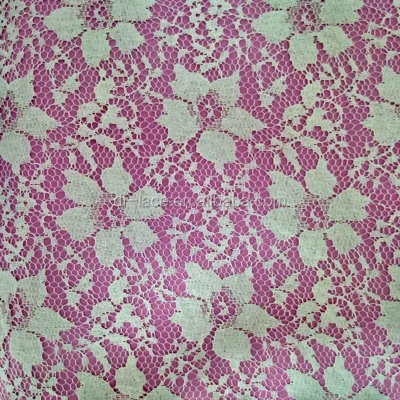 White French Cotton Big Flower Lace Fabric for Lady Summer Sexy Dress