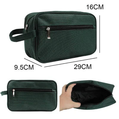 Polyester Zipper Bag Travel Cosmetic Bag Pouch Custom Printing Logo Support