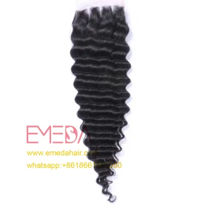 EMEDA Raw Brazilian Virgin Human Hair,ear to Ear 4x4 5x5 6x6 hd ,thin swiss Transparent Lace Closure