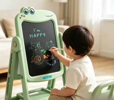 GY 28-Inch Crocodile Cartoon Rechargeable LCD Digital Writing Tablet ABS Material Lightweight 0.13kg Customizable Office