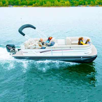 2024 Ecocampor 25 Foot Luxury Recreational Pontoon Boat All Welded Aluminum Yamaha Engine CE Listed for Drifting Outdoor