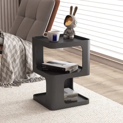 Modern Metal Iron Coffee Table with Storage Lightweight and Multifunctional Design for Living Room