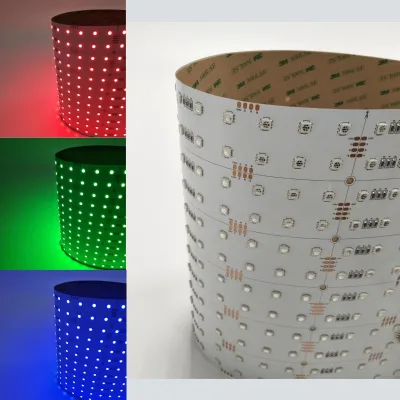 High Bright Free Cuttable Flexible LED Panel Light 480*240mm 288 SMD2835 LEDs RGB Backlight Modern Design DC24V