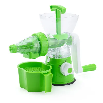 MultiFunction Hand Crank Manual Juicer Household Fruit Vegetable Juice Extractor Pulp Juice Separation Portable Plastic Squeezer