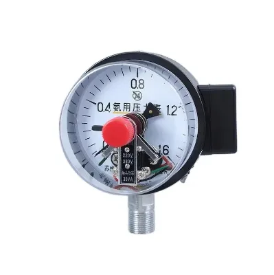 GOGO Pressure Meter Gauge YAXC-100 Electric Pressure Gauge for Ammonia Magnetic Diameter 100mm Pressure Gauge M20 X 1.5