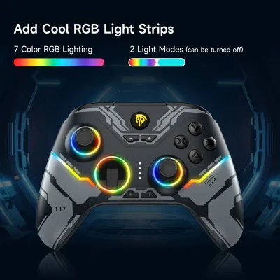 OEM ODM Custom Gamepad Alloy Button Silicone Grip Matte Shell Universal Console Controller For Steam