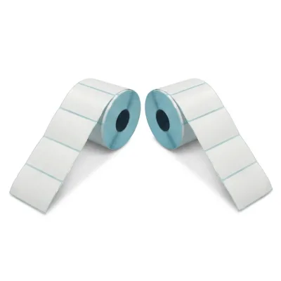 China Factory Wholesale OEM Paper Double Layer Adhesive Sticker Printer Rolls Anti Scratch Thermal Stickers Packaging Labels