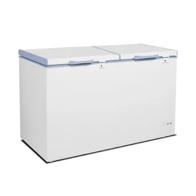 15.9cu ft Wholesale Big Capacity Two Open Door Chest Freezer With Interior Glass Door Optional