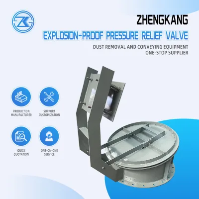 Zhengkang Explosion-proof Pressure Relief Valve Dust Collector Explosion Vent Valve for Industrial Dust Removal System